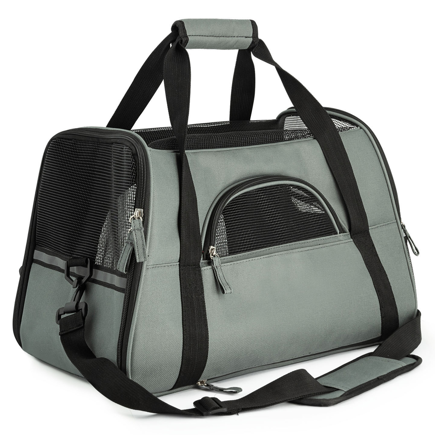 Sac De Transport Gris Pour Chat Et Chien Panier De Voyage Leger Sac De Transport Gris Pour Chat Et Chien Panier De Voyage Leger