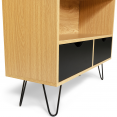 Bibliothèque vintage NOEMI bois pied épingle
