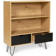 Bibliothèque vintage NOEMI bois pied épingle