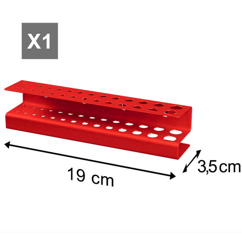 Kit de rangement mural 45 pièces panneau perforé et porte-outils - Conforama