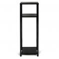 Range bûches vertical acier noir 34 x 34 x 100,5 CM pour cheminée