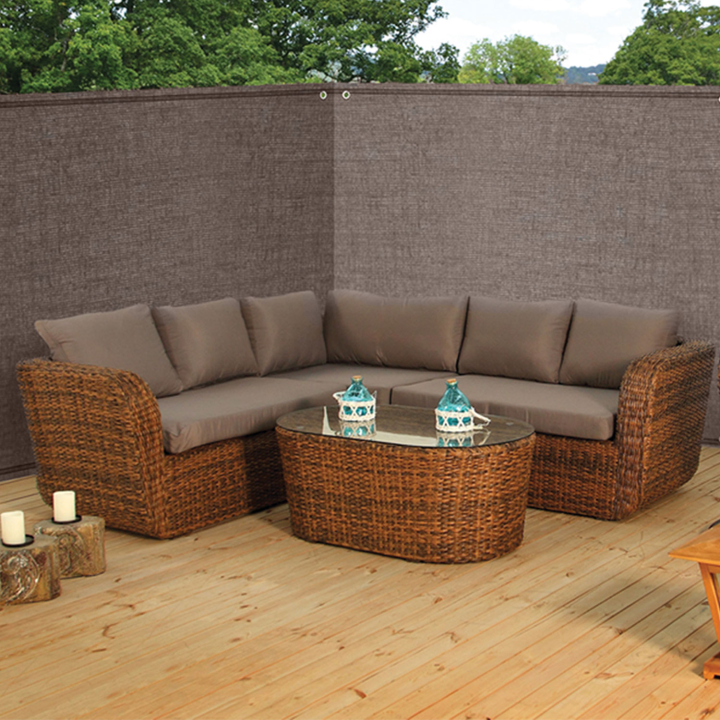 Brise vue renforcé 1 x 10 M taupe 220 gr/m² luxe PRO Brise vue renforcé 1 x 10 M taupe 220 gr/m² luxe PRO