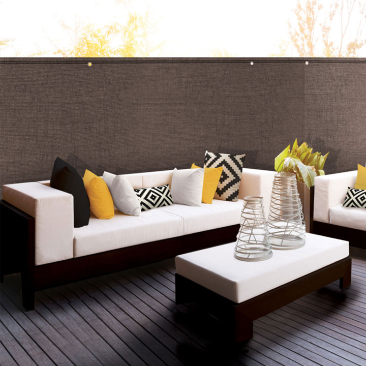 Brise vue renforcé 1 x 10 M taupe 220 gr/m² luxe PRO Brise vue renforcé 1 x 10 M taupe 220 gr/m² luxe PRO