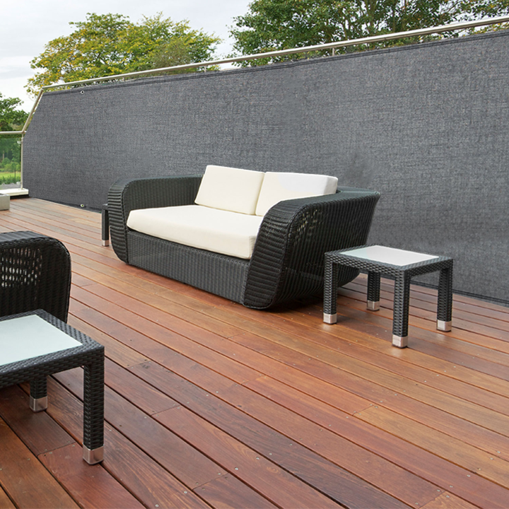 Brise vue haute densité 1 x 10 M gris 300 gr/m² qualité PRO Brise vue haute densité 1 x 10 M gris 300 gr/m² qualité PRO