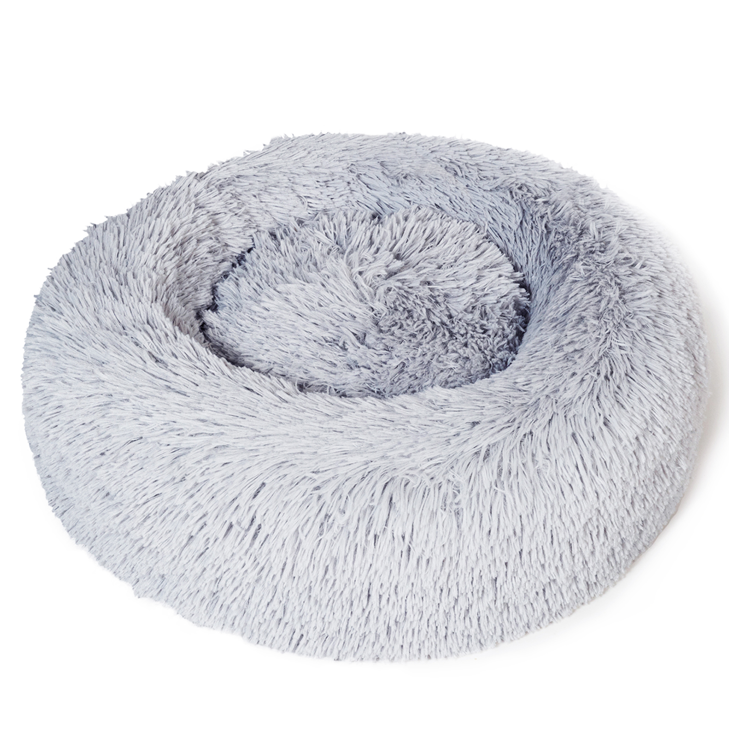 Coussin Rond Pour Chat 60 Cm Panier Gris Clair Ultra Doux Coussin Rond Pour Chat 60 Cm Panier Gris Clair Ultra Doux