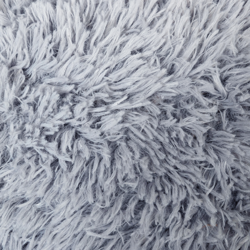 Coussin Rond Pour Chat 60 Cm Panier Gris Clair Ultra Doux