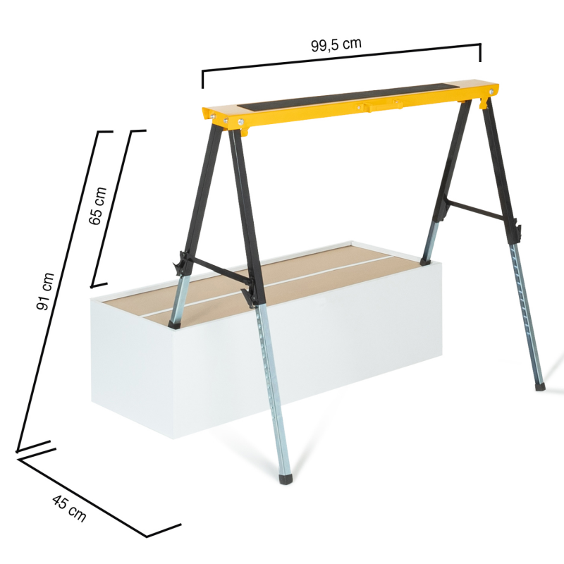 Acheter Tréteau lourd pliable en aluminium en ligne