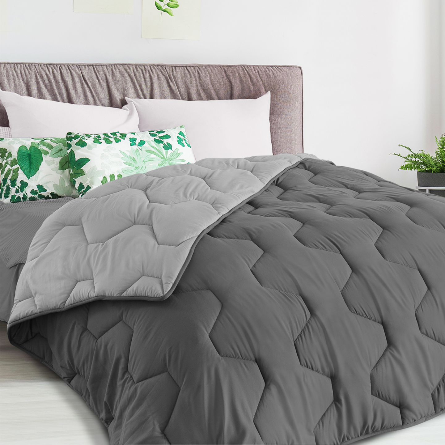 Set DODO dekbed 140 x 200 cm 1 hoofdkussen, totale bescherming - Anti