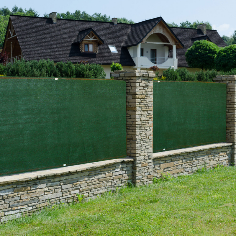 Brise-vue Ribiland - 1x5 M, Vert, 220 G/m² - Protection Intimité Terrasse Jardin