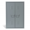 Armoire murale double ESTEL en métal gris foncé