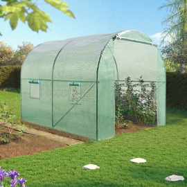 Serre tunnel de jardin 6M² verte gamme maraichère ROMA 2x3M