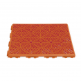 Lot de 10 dalles caillebotis de jardin terracotta 29.5x29.5 CM