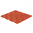 Lot de 10 dalles caillebotis de jardin terracotta 29.5x29.5 CM
