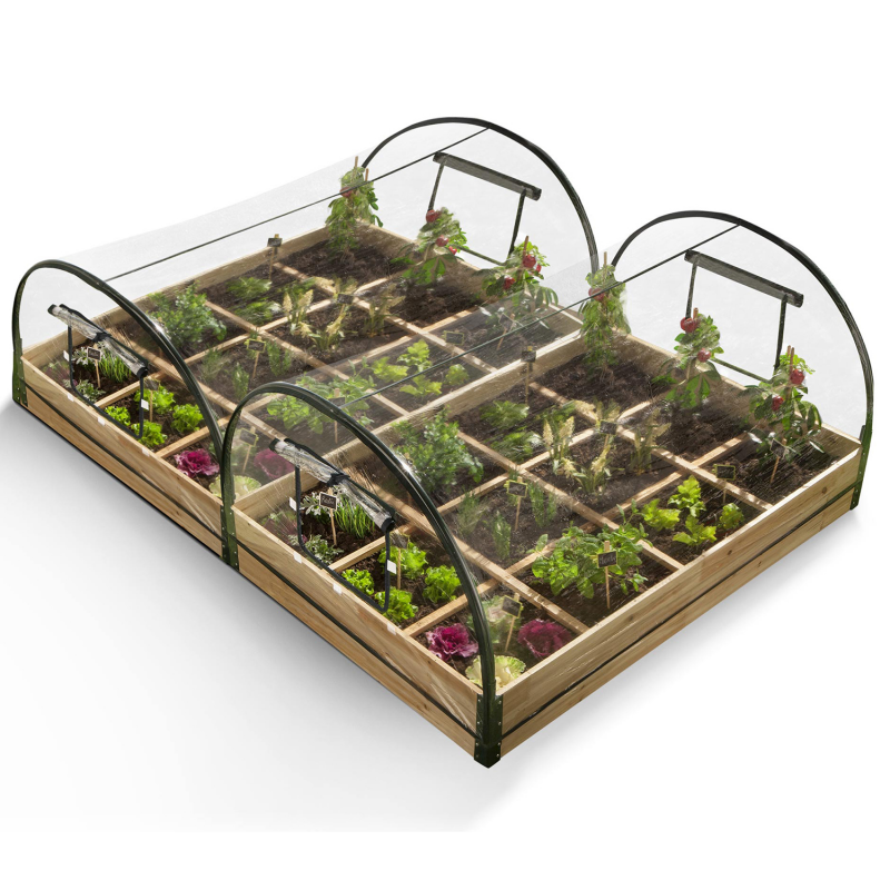 Upyard - Carré potager Gardenbox 120 x 80 cm (Lot de 2) naturel