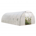 Bâche de rechange 140gr/m² pour serre tunnel 18 m² transparente