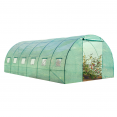 Bâche de rechange 140 gr/m² pour serre tunnel 18m² verte