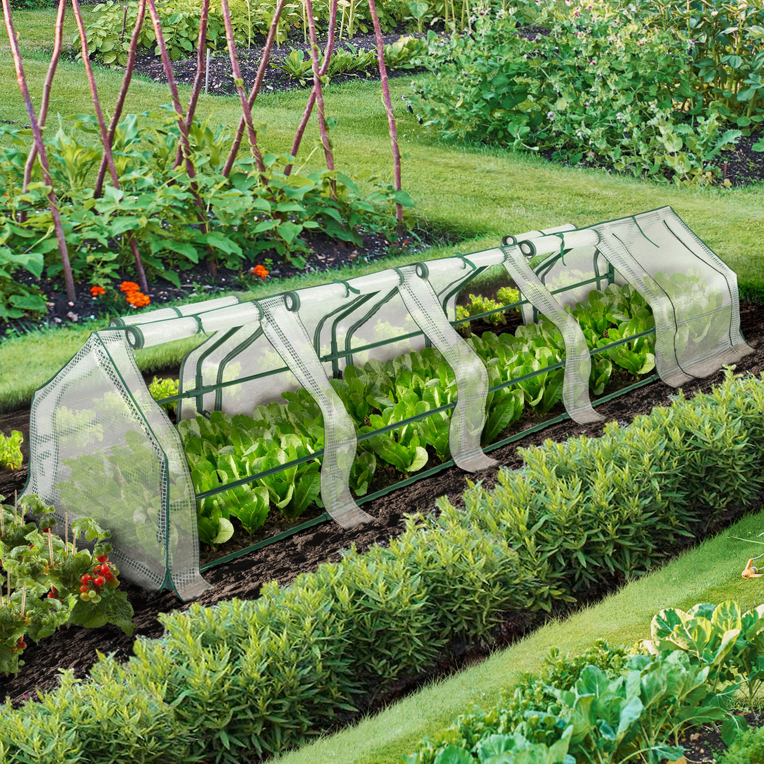 Châssis serre de jardin 3m blanche