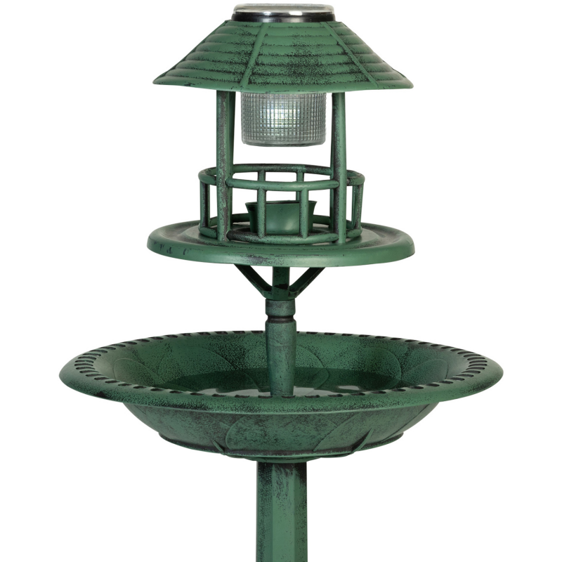 Mangeoire à oiseaux solaire pour l'extérieur en mosaïque - Lanterne à  suspendre à l'énergie solaire - Avec crochet pour oiseaux sauvages - Cadeau  unique pour les parents - Doré : : Terrasse