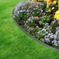 Bordurette de jardin flexible grise anthracite 10M + 30 piquets d'ancrage