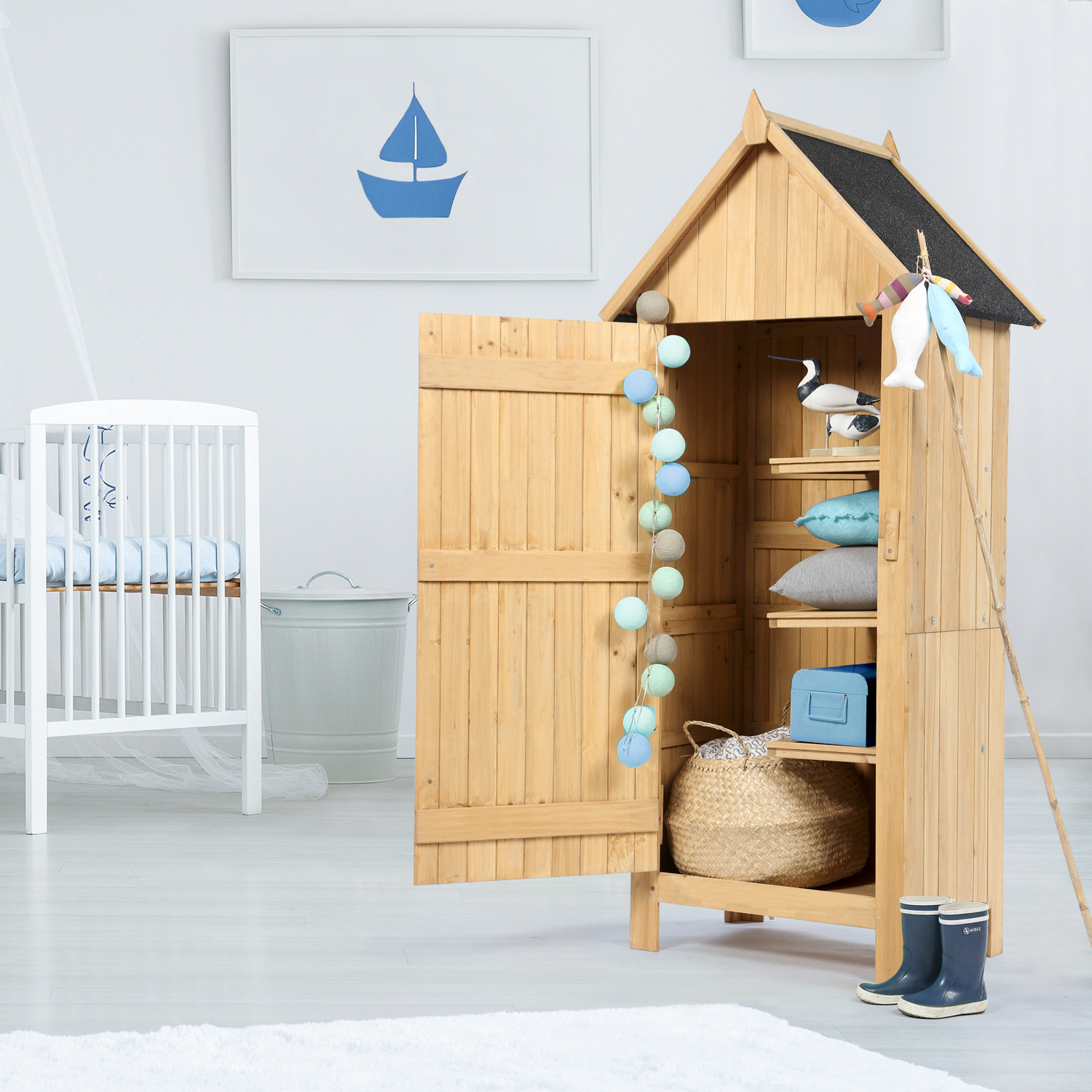 Armoire De Jardin En Bois Pas Cher Avec Toit Bitume Id Market