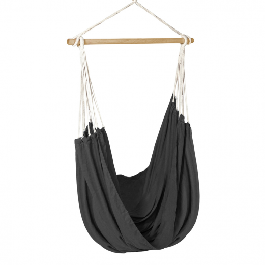 Hamac siège suspendu avec toile gris anthracite