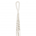 Lot de 4 portes plantes bohème en macramé