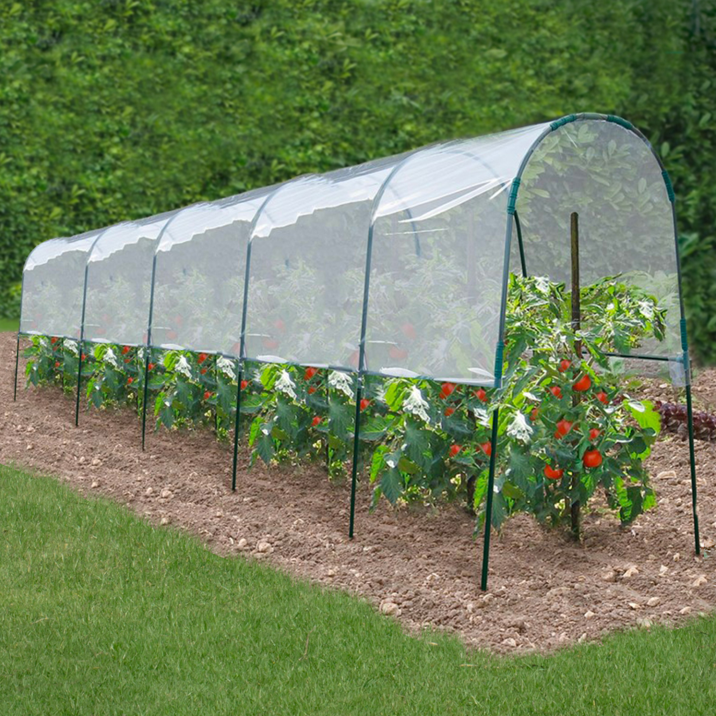 Cerchi flessibili per la protezione delle colture da giardino, tunnel per piante per telai freddi in giardino, a tunnel, pneumatici per serre, tunnel