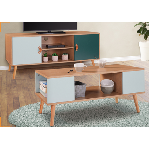 1 meuble TV + 1 table basse ALIZE