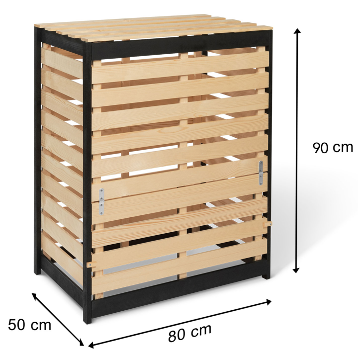 Houten compostbak 360 l - Compostbank voor thuisgebruik in uw tuin | ID Market