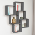 Etagère murale LUCAS gris