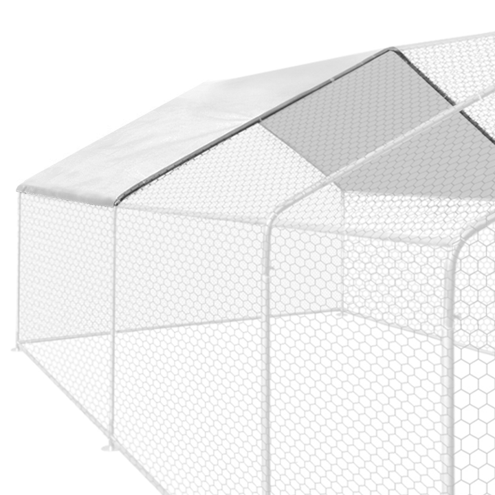 Bâche waterproof blanche 3,4x2 M 150 gr pour enclos poulaillers