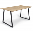 Table à manger ROSALIE 6 personnes design industriel 150 cm