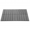 Lot de 5 dalles de terrasse WODHY clipsables bois composite gris