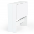 Table console pliable EDI 2-4 personnes bois blanc