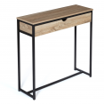 Console 1 tiroir DETROIT design industriel