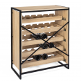 Etagère range bouteilles DETROIT casier à vin design industriel