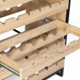 Etagère range bouteilles DETROIT casier à vin design industriel