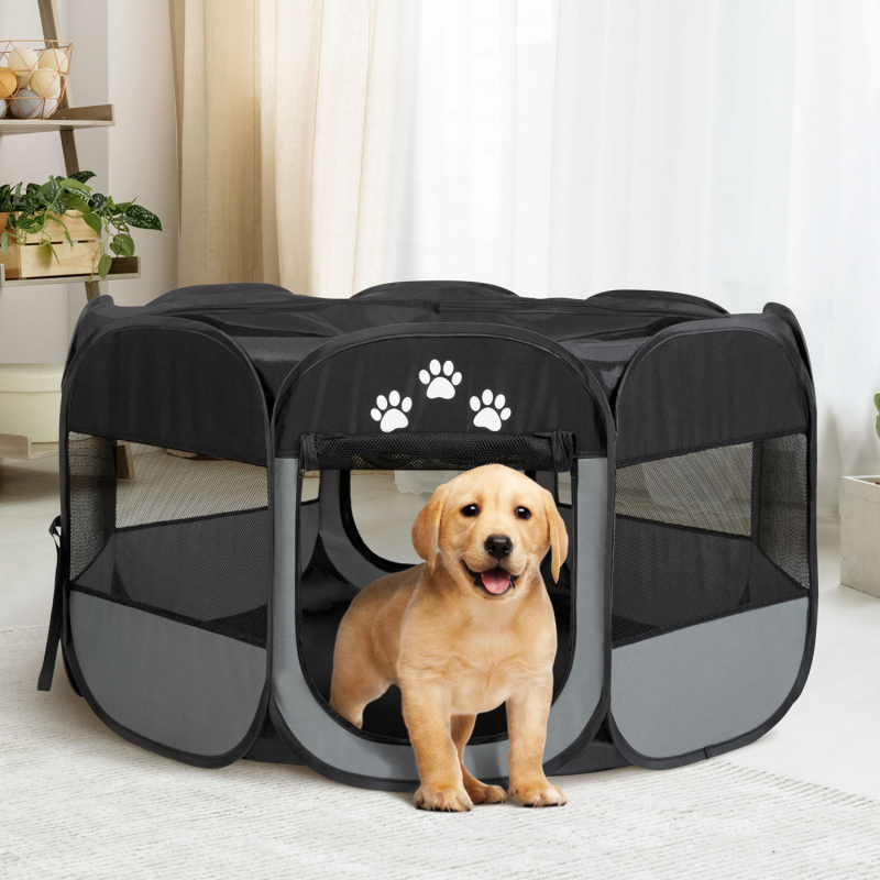 Enclos Pliable Pour Animaux Parc Chien Et Chat 110 X 110 X 64 Cm