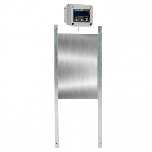 Porte automatique verrouillable pour poulailler avec capteur de luminosité et minuterie 22 x 33 cm
