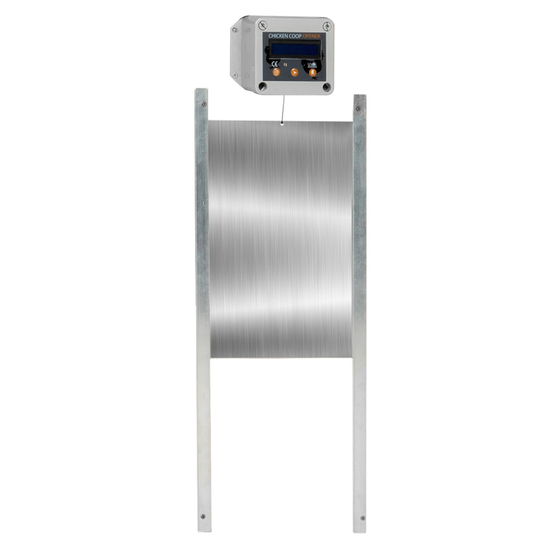 Porte de poulailler automatique avec minuterie et capteur de lumière 30 x 32 cm Télécommande 