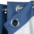 Lot de 2 rideaux thermiques bleus 135x240 cm