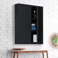 Armoire murale double ESTEL en métal noir