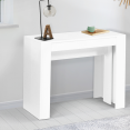 Table console extensible ORLANDO 14 personnes 300 cm bois blanc