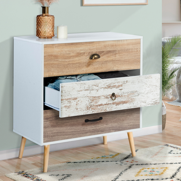 Commode 3 tiroirs BAHIA Commode 3 tiroirs BAHIA
