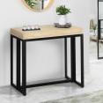 Table console extensible TORONTO 10 personnes 235 cm design industriel