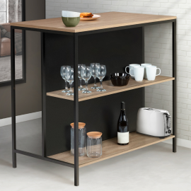Table de bar îlot DETROIT design industriel Table de bar îlot DETROIT design industriel