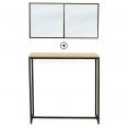 Lot console DETROIT design industriel + miroir