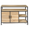Buffet bas 2 portes DETROIT design industriel 100 cm