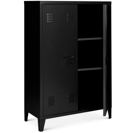Armoire basse ESTEL en métal noir Armoire basse ESTEL en métal noir