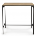 Table haute de bar DETROIT et 2 tabourets design industriel